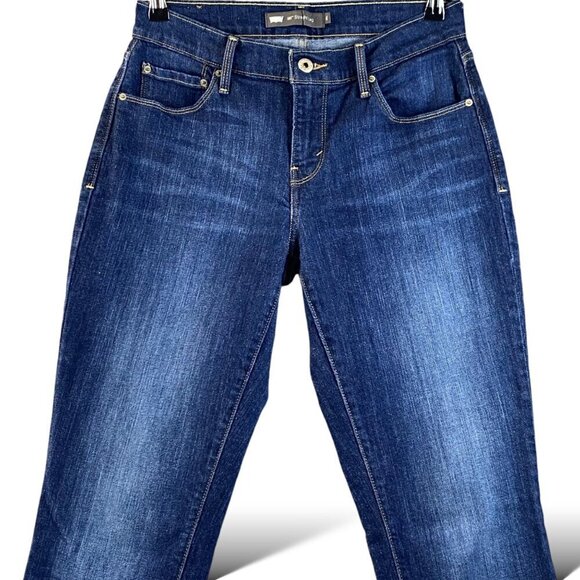 Levi's Premium Red Tab Original Fit Jeans Womens Sz 26x32 in First Try Dark Wash - Picture 4 of 16